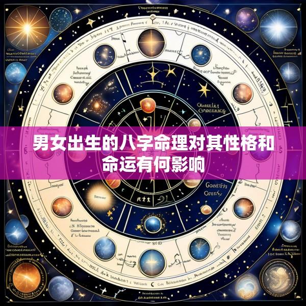 男女出生的八字命理对其性格和命运有何影响