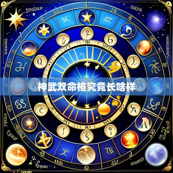 神武双命格究竟长啥样