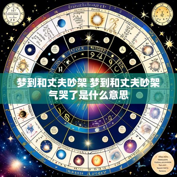 梦到和丈夫吵架 梦到和丈夫吵架气哭了是什么意思