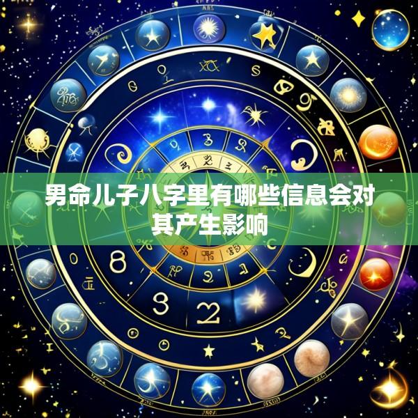 男命儿子八字里有哪些信息会对其产生影响