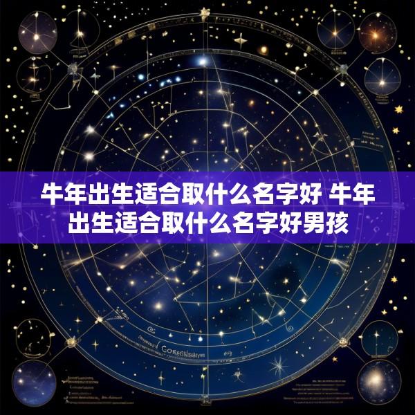 牛年出生适合取什么名字好 牛年出生适合取什么名字好男孩