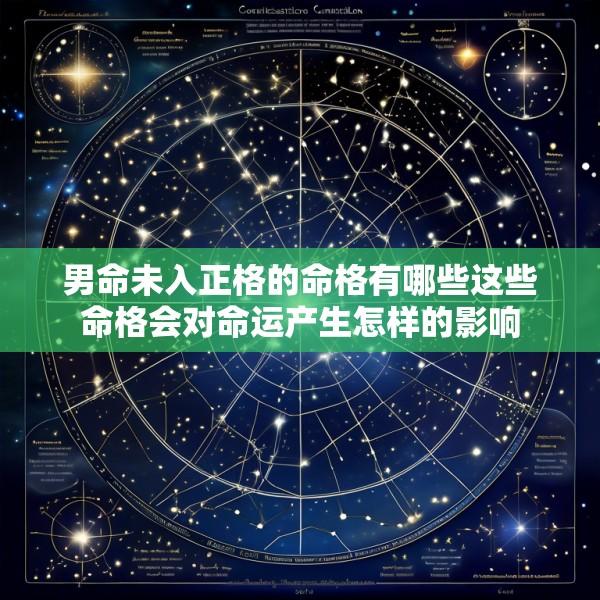 男命未入正格的命格有哪些这些命格会对命运产生怎样的影响