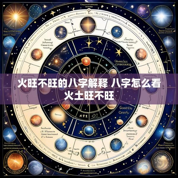 火旺不旺的八字解释 八字怎么看火土旺不旺
