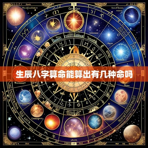 生辰八字算命能算出有几种命吗