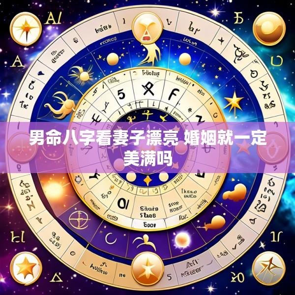 男命八字看妻子漂亮 婚姻就一定美满吗