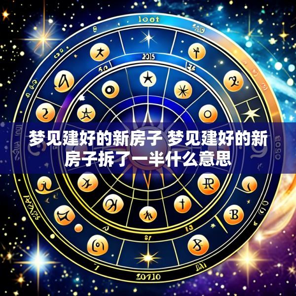梦见建好的新房子 梦见建好的新房子拆了一半什么意思
