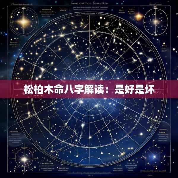 松柏木命八字解读：是好是坏