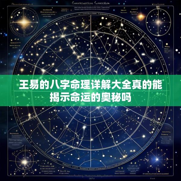 王易的八字命理详解大全真的能揭示命运的奥秘吗