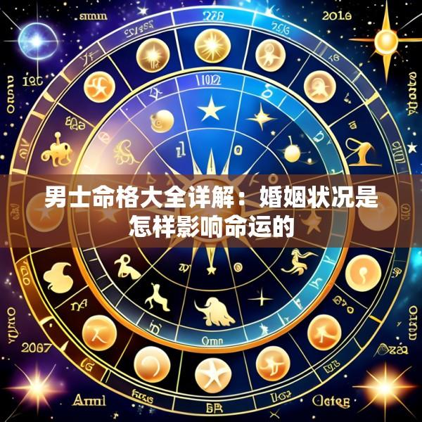 男士命格大全详解：婚姻状况是怎样影响命运的