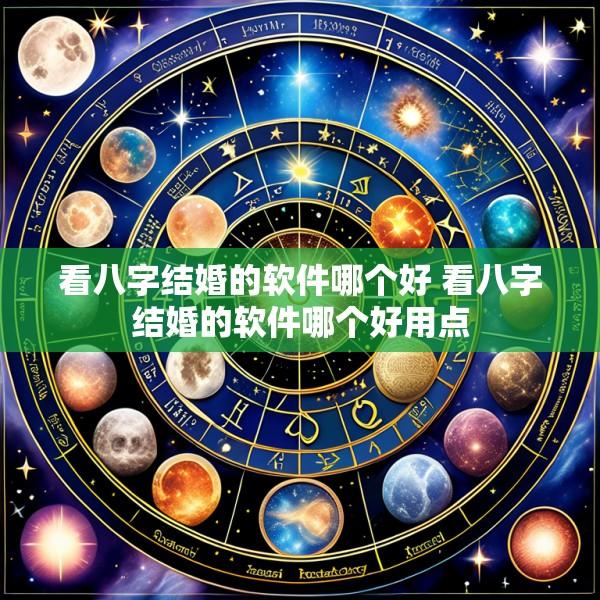 看八字结婚的软件哪个好 看八字结婚的软件哪个好用点