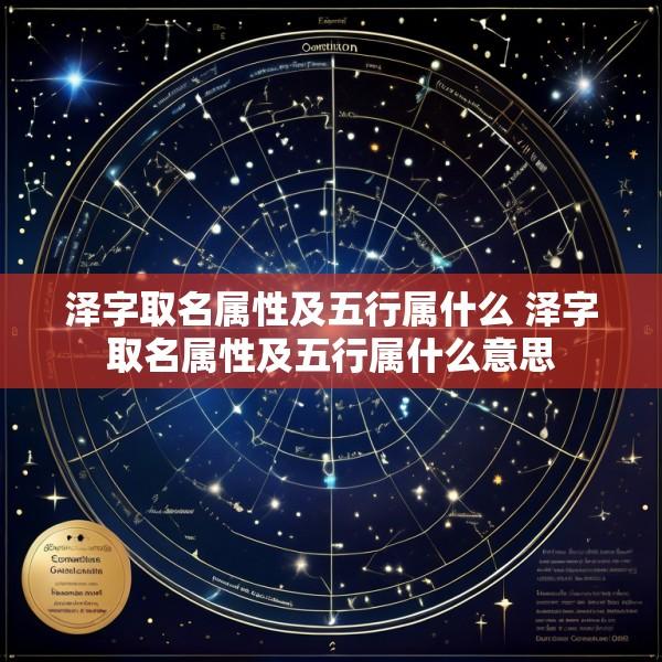 泽字取名属性及五行属什么 泽字取名属性及五行属什么意思