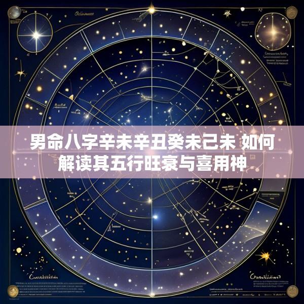 男命八字辛未辛丑癸未己未 如何解读其五行旺衰与喜用神