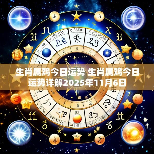 生肖属鸡今日运势 生肖属鸡今日运势详解2025年11月6日