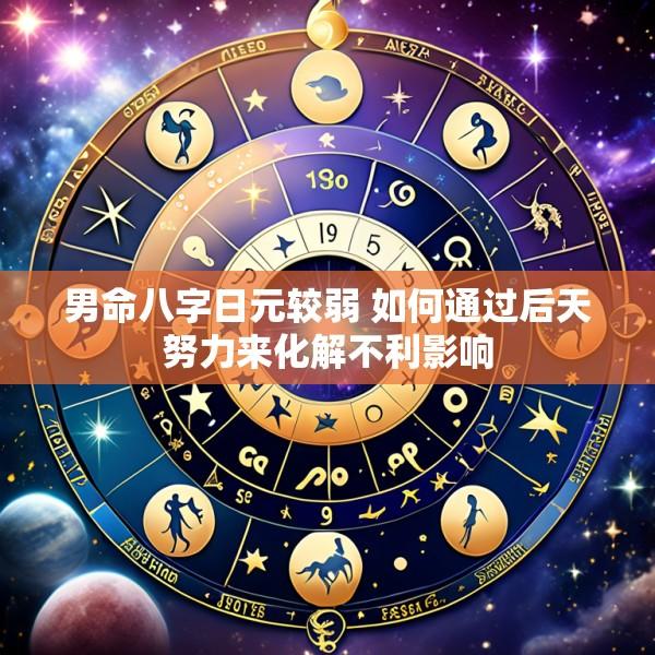 男命八字日元较弱 如何通过后天努力来化解不利影响