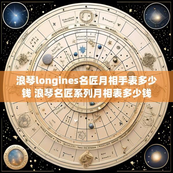 浪琴longines名匠月相手表多少钱 浪琴名匠系列月相表多少钱