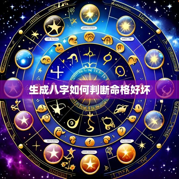 生成八字如何判断命格好坏