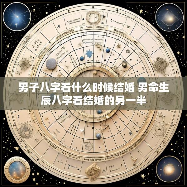 男子八字看什么时候结婚 男命生辰八字看结婚的另一半