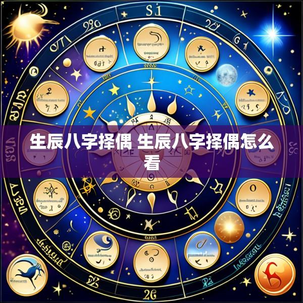 生辰八字择偶 生辰八字择偶怎么看