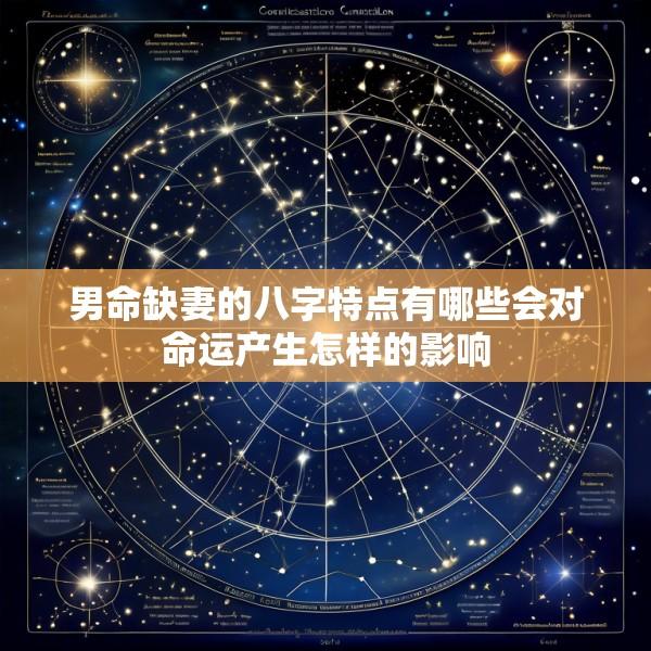 男命缺妻的八字特点有哪些会对命运产生怎样的影响