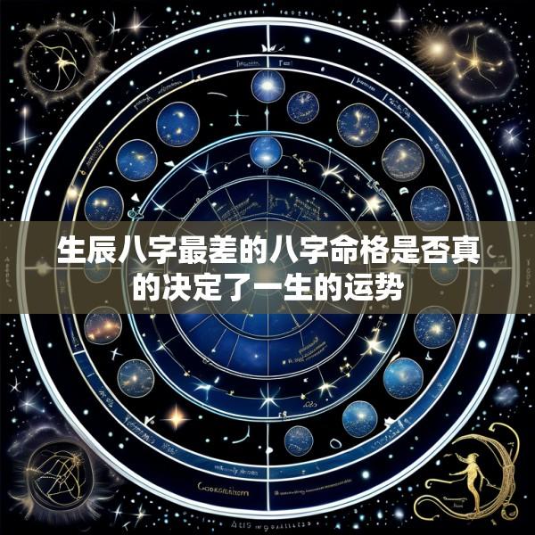 生辰八字最差的八字命格是否真的决定了一生的运势