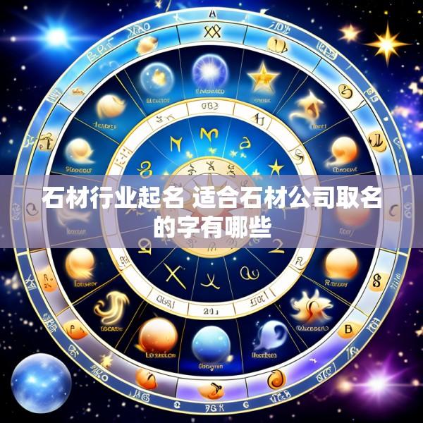 石材行业起名 适合石材公司取名的字有哪些