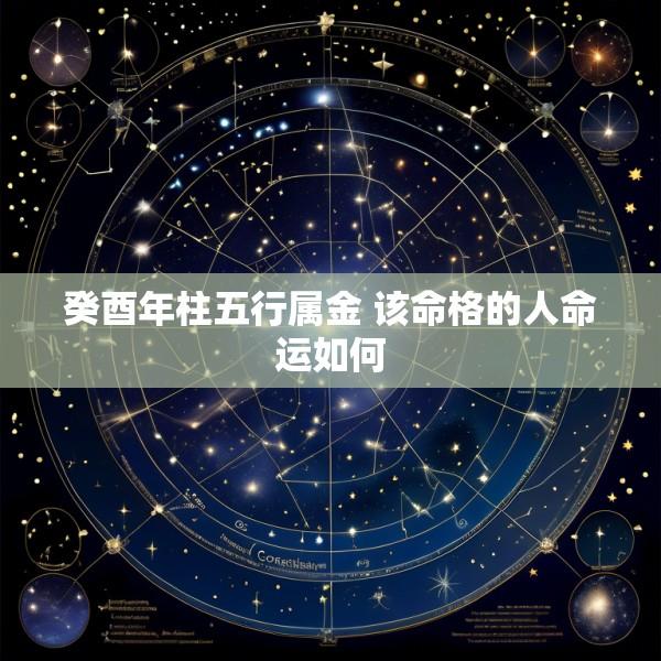 癸酉年柱五行属金 该命格的人命运如何