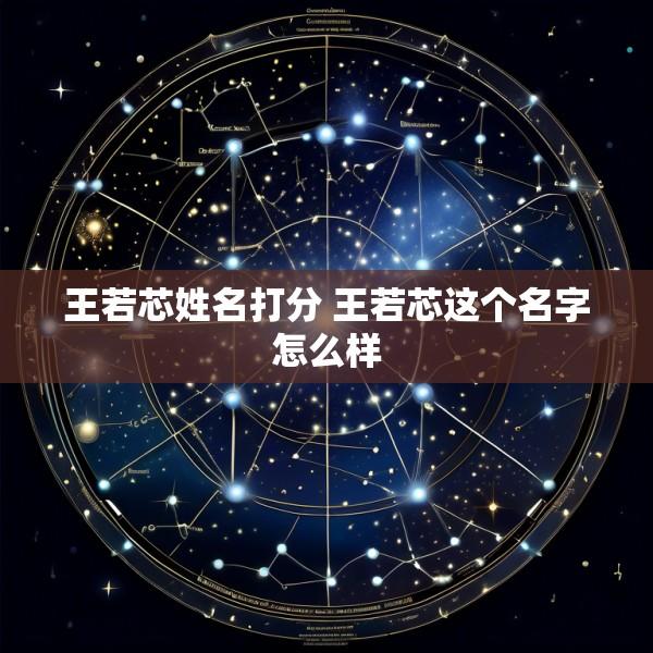 王若芯姓名打分 王若芯这个名字怎么样