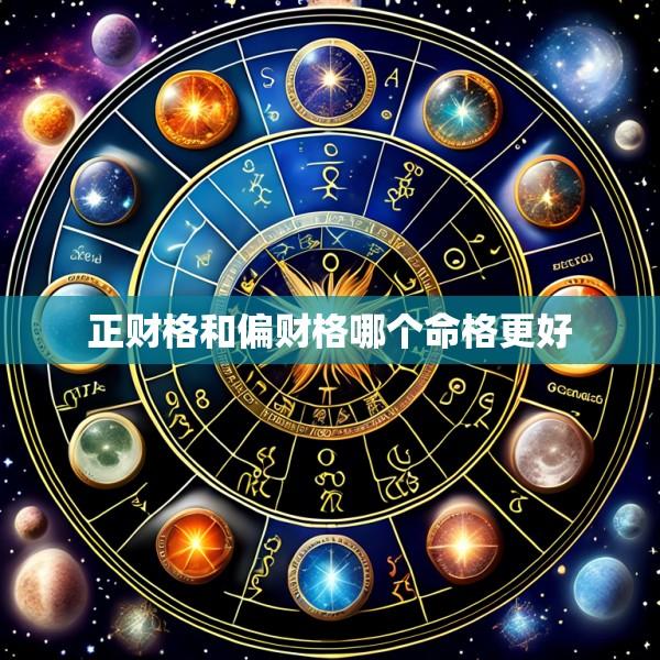 正财格和偏财格哪个命格更好