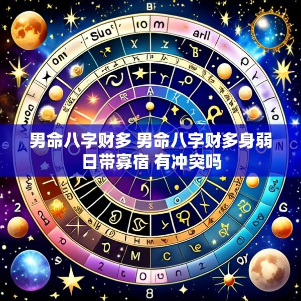 男命八字财多 男命八字财多身弱日带寡宿 有冲突吗