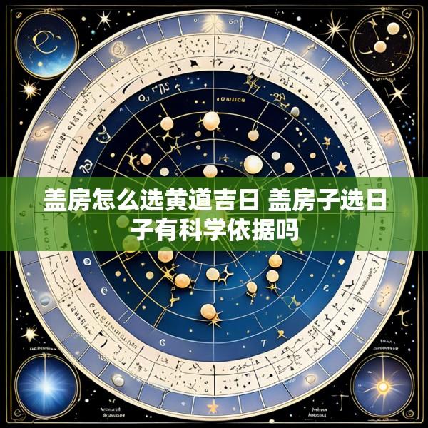 盖房怎么选黄道吉日 盖房子选日子有科学依据吗