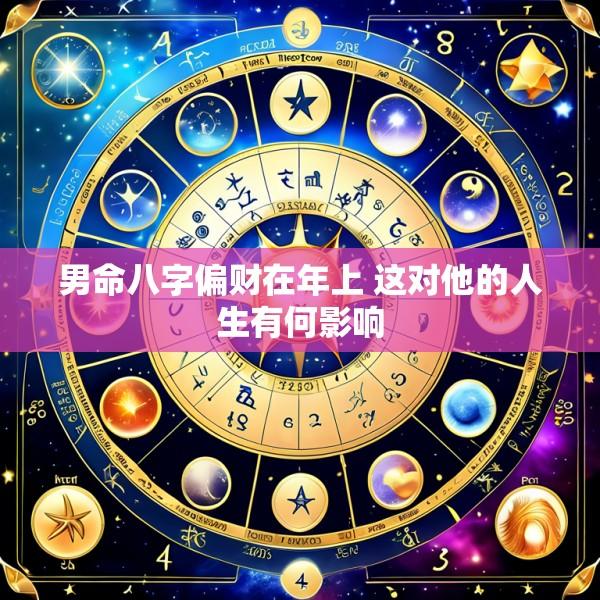 男命八字偏财在年上 这对他的人生有何影响