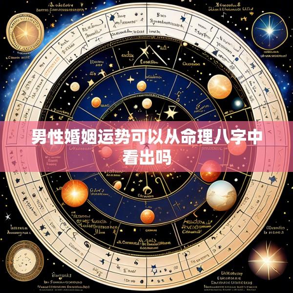 男性婚姻运势可以从命理八字中看出吗