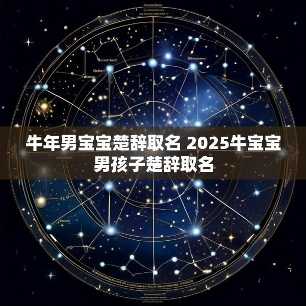 牛年男宝宝楚辞取名 2025牛宝宝男孩子楚辞取名