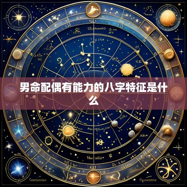 男命配偶有能力的八字特征是什么