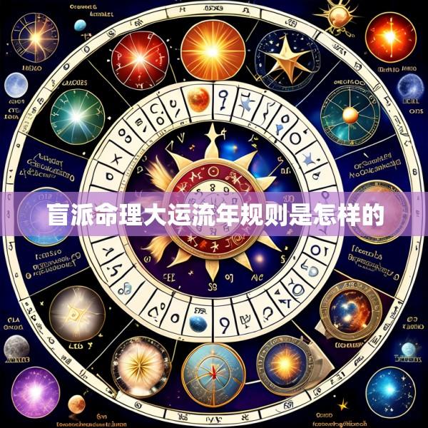 盲派命理大运流年规则是怎样的