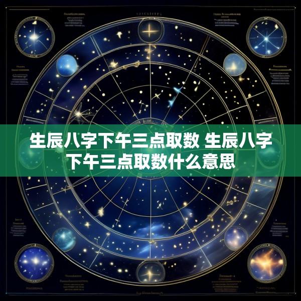 生辰八字下午三点取数 生辰八字下午三点取数什么意思