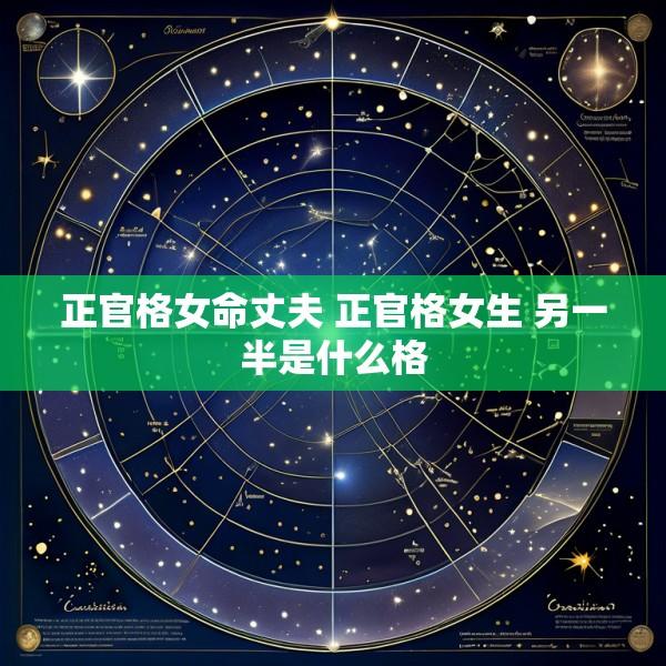 正官格女命丈夫 正官格女生 另一半是什么格