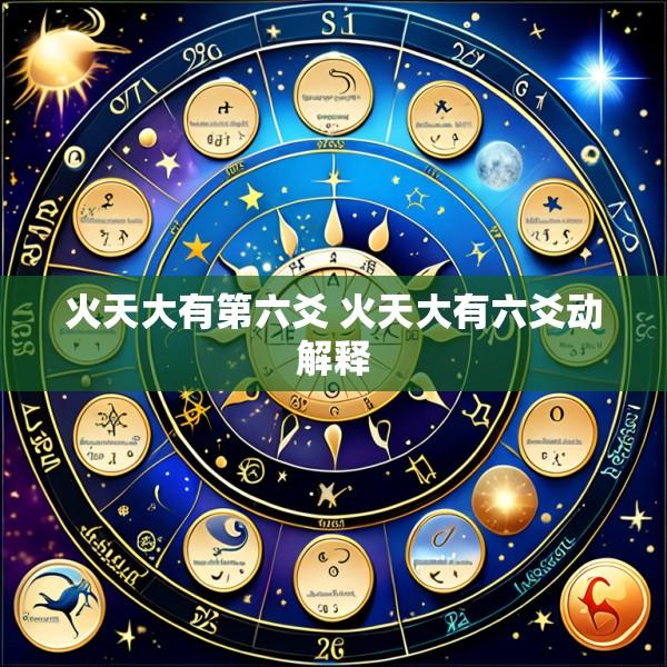 火天大有第六爻 火天大有六爻动解释