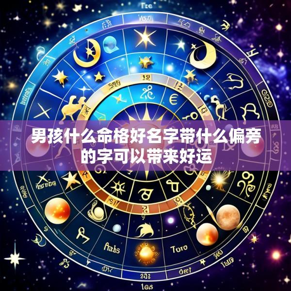 男孩什么命格好名字带什么偏旁的字可以带来好运