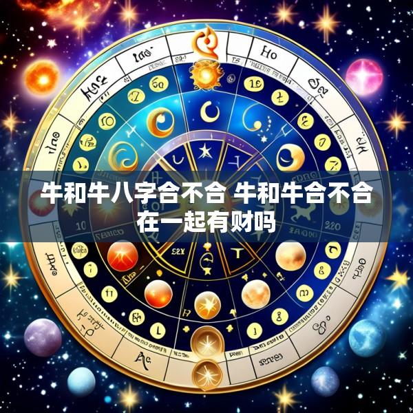 牛和牛八字合不合 牛和牛合不合在一起有财吗