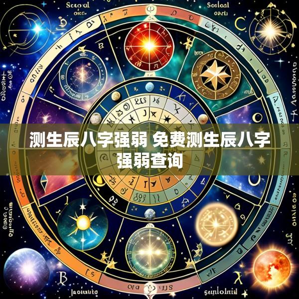 测生辰八字强弱 免费测生辰八字强弱查询
