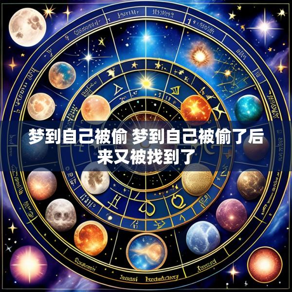 梦到自己被偷 梦到自己被偷了后来又被找到了