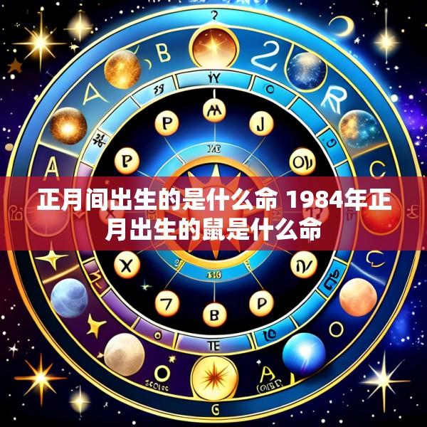 正月间出生的是什么命 1984年正月出生的鼠是什么命