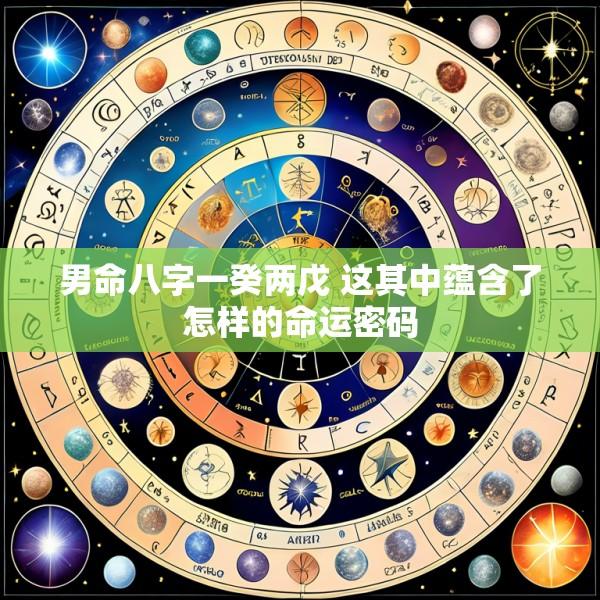 男命八字一癸两戊 这其中蕴含了怎样的命运密码
