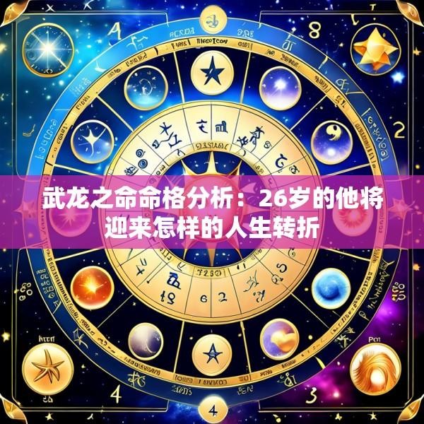 武龙之命命格分析：26岁的他将迎来怎样的人生转折