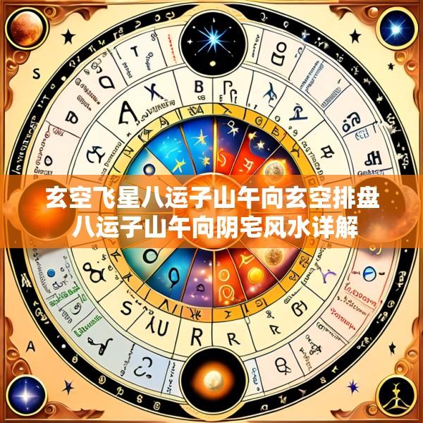 玄空飞星八运子山午向玄空排盘 八运子山午向阴宅风水详解