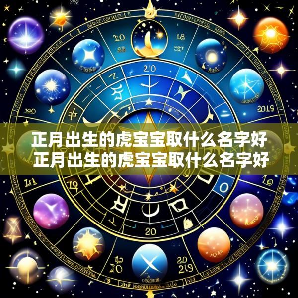 正月出生的虎宝宝取什么名字好 正月出生的虎宝宝取什么名字好一点