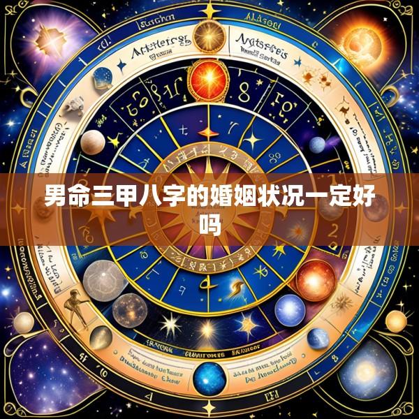 男命三甲八字的婚姻状况一定好吗