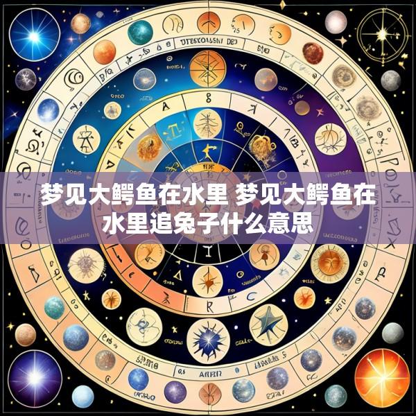 梦见大鳄鱼在水里 梦见大鳄鱼在水里追兔子什么意思