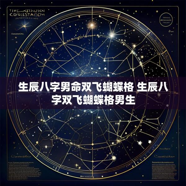 生辰八字男命双飞蝴蝶格 生辰八字双飞蝴蝶格男生